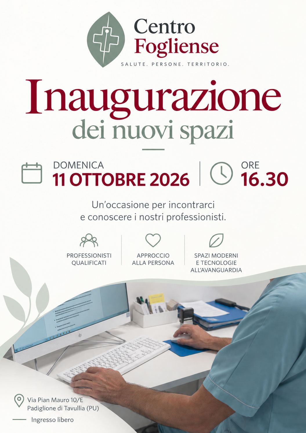 locandina inaugurazione nuovi spazi fogilense diagnostic